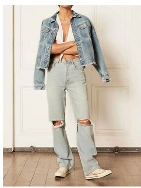 Boyish Ziggy Distressed Authentic Rigid Relaxed Straight Jean I Am Love Blue 28